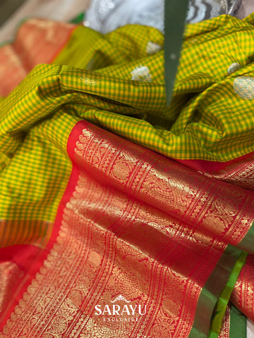 Stunning Double Weave Gadwal Pattu