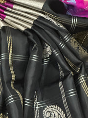 Black Soft Kanchi Pattu