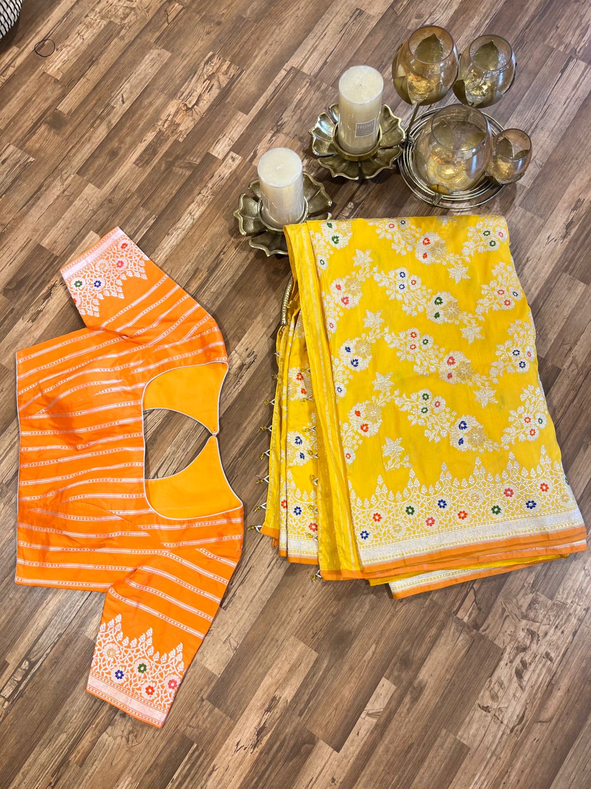 Yellow Pure Banarasi