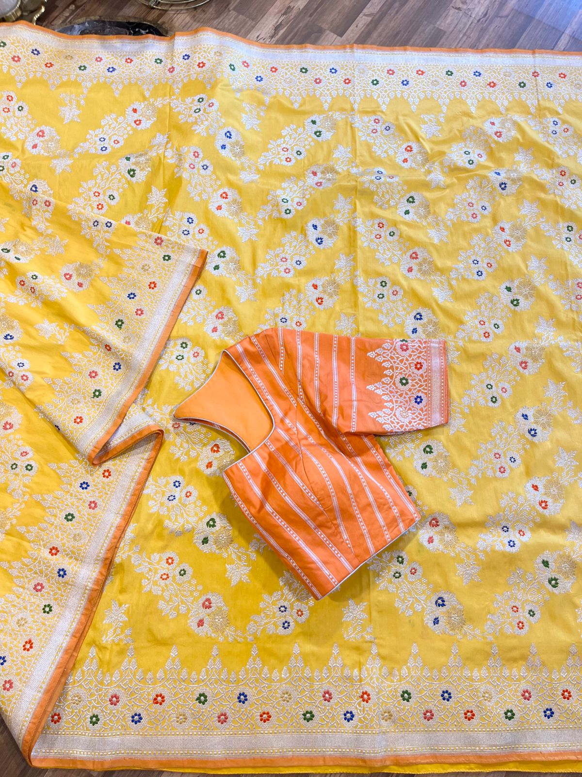 Yellow Pure Banarasi