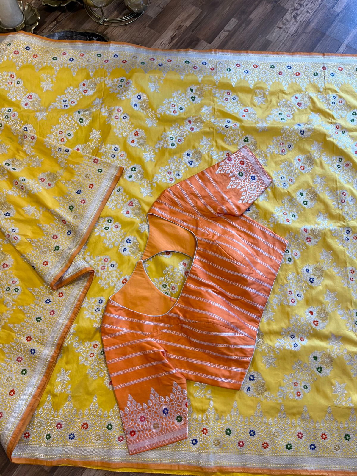 Yellow Pure Banarasi