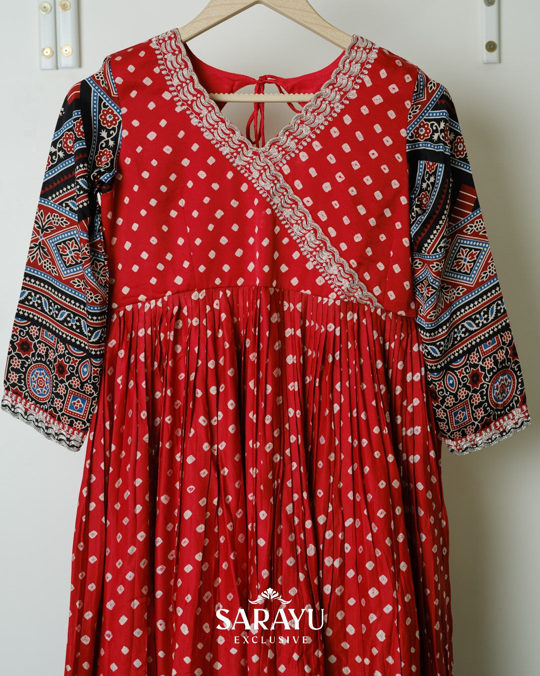 Burnt Orange Pure Gaji Silk Long frock