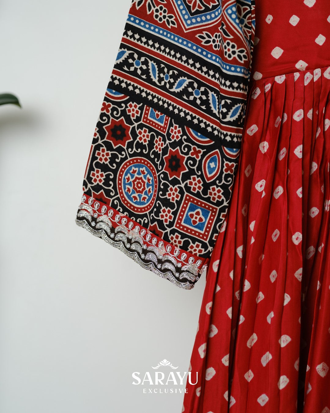 Burnt Orange Pure Gaji Silk Long frock