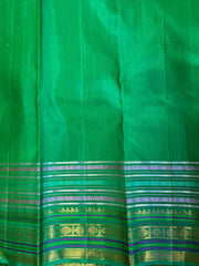 Yellow and Green Pure Kanchi Kora