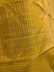 Yellow and Green Pure Kanchi Kora