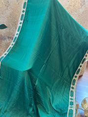 Deep Green Moroccan Silk Designer Exclusive