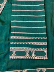 Deep Green Moroccan Silk Designer Exclusive