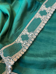 Deep Green Moroccan Silk Designer Exclusive