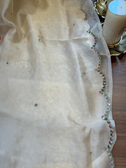 Halfwhite Pure Fine Silk Organza… ✨