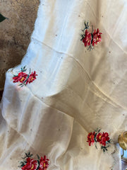 Halfwhite Pure Fine Silk Organza… ✨