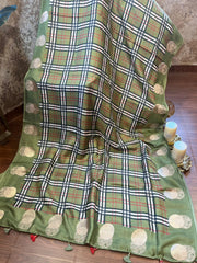 Burberry Tussar Silk Saree