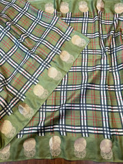 Burberry Tussar Silk Saree