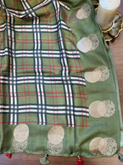 Burberry Tussar Silk Saree