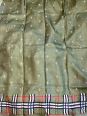 Burberry Tussar Silk Saree