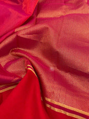 Bright and Beautiful Red and Pink chanderi tissue &Beautiful Maroon Pure Chanderi Silk