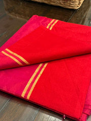 Bright and Beautiful Red and Pink chanderi tissue &Beautiful Maroon Pure Chanderi Silk