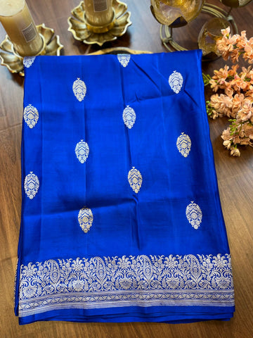 Royal Blue Mashru Banaras