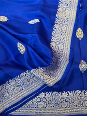 Royal Blue Mashru Banaras
