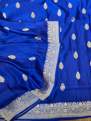 Royal Blue Mashru Banaras