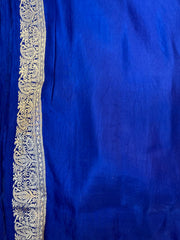 Royal Blue Mashru Banaras