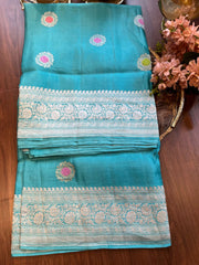 Mashru Banaras with Meenakari Buti