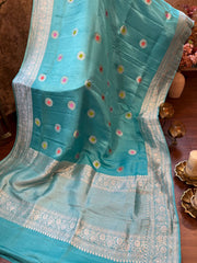 Mashru Banaras with Meenakari Buti