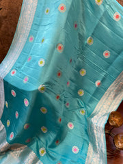 Mashru Banaras with Meenakari Buti