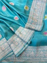 Mashru Banaras with Meenakari Buti