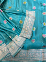 Mashru Banaras with Meenakari Buti