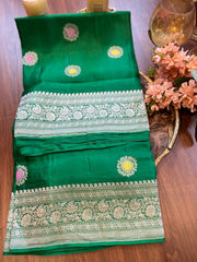 Mashru Banarasi Meenakari Buti