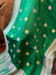 Mashru Banarasi Meenakari Buti