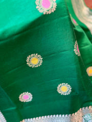 Mashru Banarasi Meenakari Buti