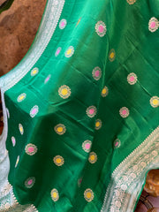 Mashru Banarasi Meenakari Buti