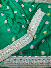 Mashru Banarasi Meenakari Buti