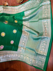Mashru Banarasi Meenakari Buti