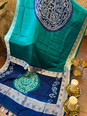 Pure Banarasi Hand Bandhini