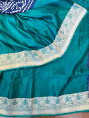 Pure Banarasi Hand Bandhini