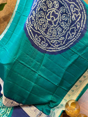 Pure Banarasi Hand Bandhini