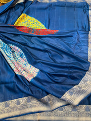 Pure Banarasi Hand Bandhini