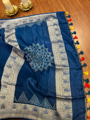 Pure Banarasi Hand Bandhini