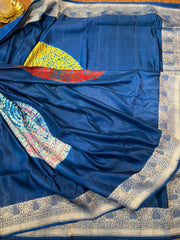 Pure Banarasi Hand Bandhini