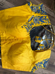 Yellow Silk Handworked Designer Blouse