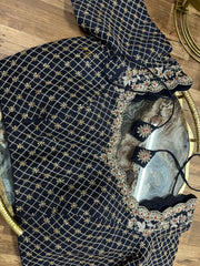 Dark Navy Handworked blouse