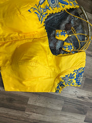 Yellow Silk Handworked Designer Blouse