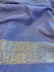 Light Lavender Pure Banarasi Silk Saree